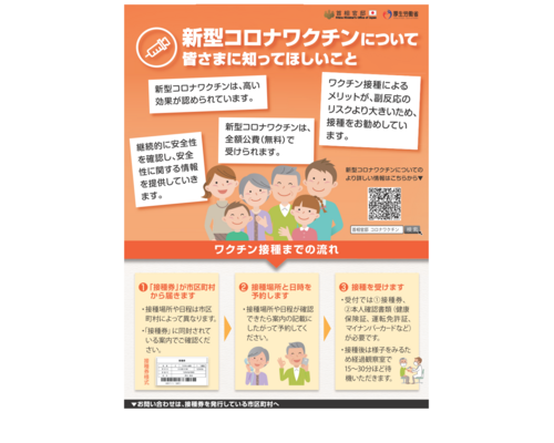 コロナワクチン接種-自治体用チラシ