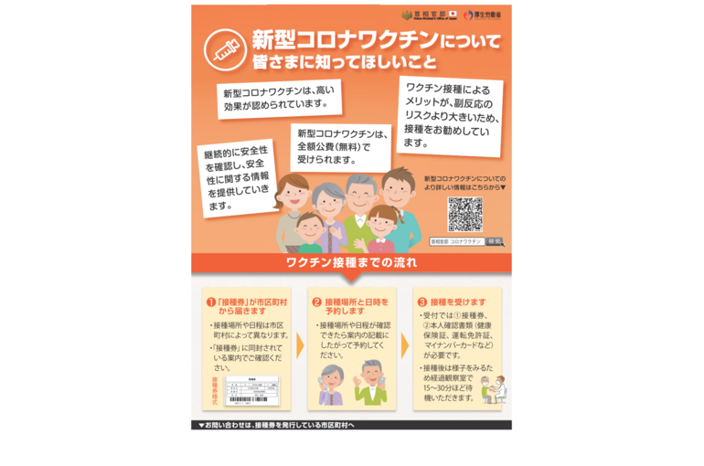 コロナワクチン接種-自治体用チラシ